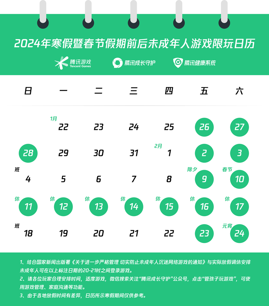 王者荣耀未成年人寒假能玩多久 2024寒假限玩时间